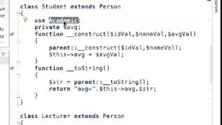 Simple Trait in PHP