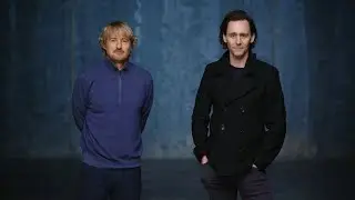 Tom Hiddleston and Owen Wilson introducing Loki