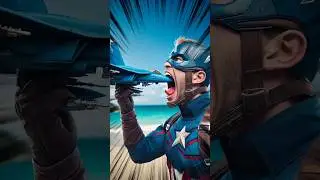Superhero and The Jet Fighter #captainamerica #ironman #joker #spiderman #wolverine #supergirl