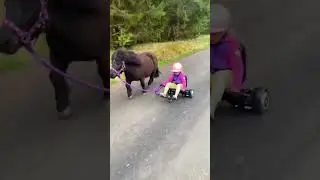 My daughter and her pony😍 #amazing #horse #pony