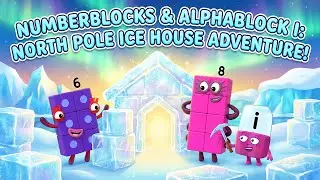 Numberblocks 6 & 8: The Ultimate North Pole Ice House Adventure! ❄️🏠 | Math & Phonics Fun