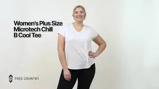 Women's Plus Size Microtech Chill B Cool Tee
