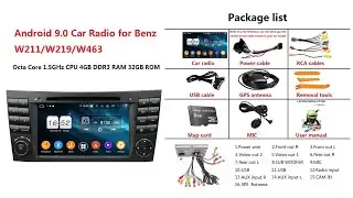 Sunnygoal: Android 9.0 Car GPS Navigation Head Unit for Benz W211/W219/W463