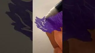 I drew Thanos from Squid Game with posca markers! Subscribe for more! #art #squidgame #thanos #posca