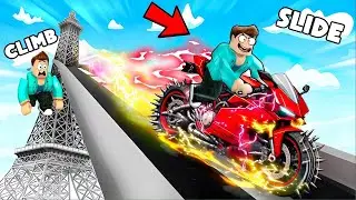 CLIMB AND SLIDE WITH THE MOST EXPENSIVE SUPERBIKE IN ROBLOX !!