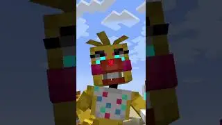 I ADDED FNAF ANIMATRONICS TO MINECRAFT.. #fnaf #fivenightsatfreddys #minecraft