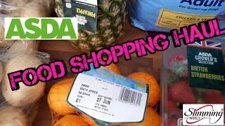 Asda food shopping haul with syn values and meal plan - slimming world friendly