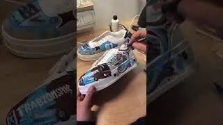 Bordo-Mavi Storytelling on Custom Shoes | Trabzonspor Art⚽️ #sneakers #handmade #custom #trabzonspor