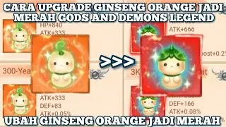 Cara Upgrade Ginseng Orange Jadi Merah Gods And Demons Legend 2023 ! Tips Terbaru Gods And Demons