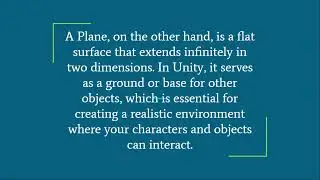 3D Game Development in Unity | Chapter - 1 |  Introduction to 3D Objects Cubes, Spheres, Planes