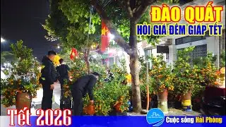 Giá đào quất đêm 17 Tết: khá rẻ