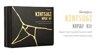 iienjoy 4 Colors Kintsugi Repair Kit with Reusable Silicone Tools