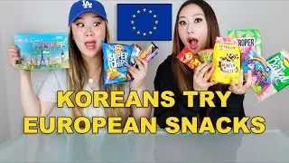 KOREAN SISTERS TRY EUROPEAN SNACKS 🇪🇺😯