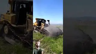 Powerful Bulldozer Moving Earth Mound || #youtubeshorts