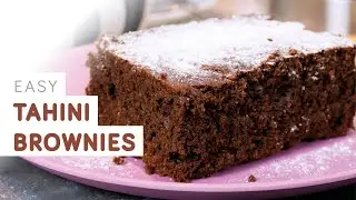 Tahini brownies - easy vegan recipe