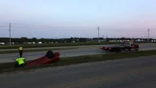 Violent Road Rage - Rollover Crash On Illinois Route 251 - Machesney Park, IL - USA