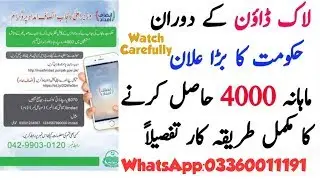 How to apply for Insaf Imdad Program free Monthly 4000
