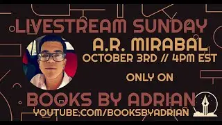 Next Sunday on Livestream Sunday: A.R. Mirabal