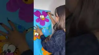 Canvas Painting | Donna Adi #shorts