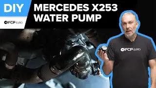 Замена водяного насоса низкотемпературного контура Mercedes GLC300 своими руками (Mercedes C300, ...