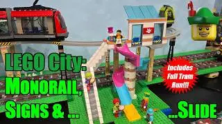 LEGO City - Monorail, Signs & Slide MOC 🚝🪧🛝🏹