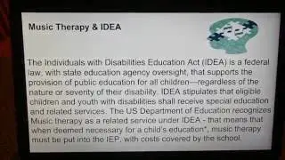 Music Therapy in Special Education