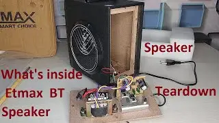 Whats Inside Wooden Bluetooth Speaker // Etmax Bt Speaker Teardown // The technoboy