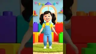 Shake Your Head 🤪 Flap Your Hands 👋 | Silly Dance Kids Rhyme #shorts #cartoon #kidseducatio