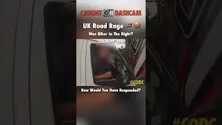 Who Is At Fault? 🤔 Biker vs. Driver 🇬🇧 🤬 #CODC #Funny #Car #Motorcycle #Dashcam#Viral #Explore