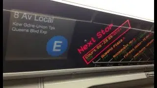 MTA NYC Subway: R160 (E) Train Sound Recording Announcement to Kew Gardens Union Turnpike