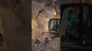 Spider Robot JCB in Stone Quarry 😱 | Future Construction Machine in Action | AI Video