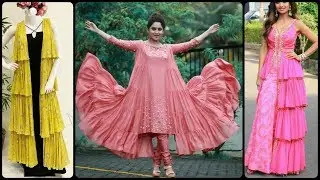 Beautiful Stylish Party Wear Frill Dresses Ideas For Girls 2019-2020