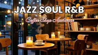☕ Smooth Jazz Coffee Shop Ambience 🎷 Relaxing Night Jazz for Work & Study
