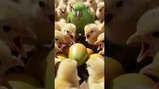 भूखे चूजों की जान बचाने वाला तोता | Emotional Wildlife Story #shorts #ytshorts #chicken #parrot #ai