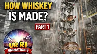 Modern Whiskey Factory Inside | Whiskey Making Process (3D Animation) |  Part- 1 