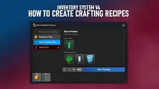 UE5 Inventory System V4 - How to Create Crafting Recipes