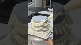 #Immersive Cake Making#I am serious about making cakes#Skirt flower mouth video same style 7-piece