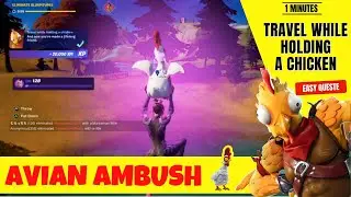 Travel while holding a chicken - Fortnite