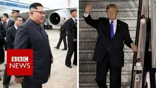 Trump-Kim summit: US and North Korea leaders arrive - BBC News