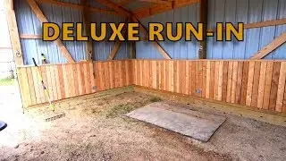 A Tour of the West Drylot Run-In Horse Shelter
