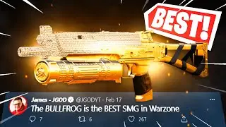 the BULLFROG is the BEST SMG in WARZONE! (Best BULLFROG Class Setup) - Cold War Warzone