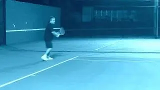 Investigating strokes of Ivan on tennis court