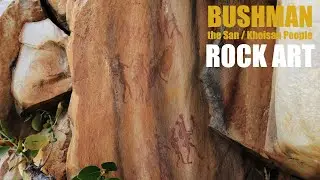 BUSHMAN ROCK ART - Somewhere in the Karoo, South Africa.