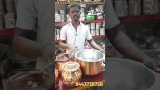 Copper Cookwares @100 / Madurai Wholesale Shop #traditionalcooking #coppercookwarws #Madurai