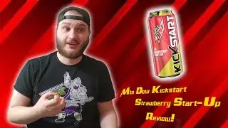 Mtn. Dew Kickstart Strawberry Start-Up Review!