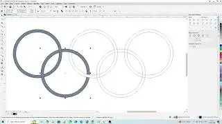 Olympic logo design in coreldraw | Olympic chain logo coreldraw