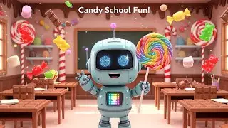 &ldquo;Baby Robot&rsquo;s First Day at Candy School 🤖🍭 | 3D Animation Song&rdquo;