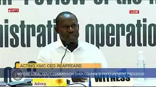 Acting KMC CEO Reappears Before Local Gov&rsquo;t Commission Over Council&rsquo;s Procurement Processes