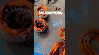 Electric motor fan winding|aal fan winding data|#windingmachine #fanwinding#shorts