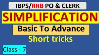 simplification questions for rrb po clerk 2023 #ibpsrrbclerk #rrbpo